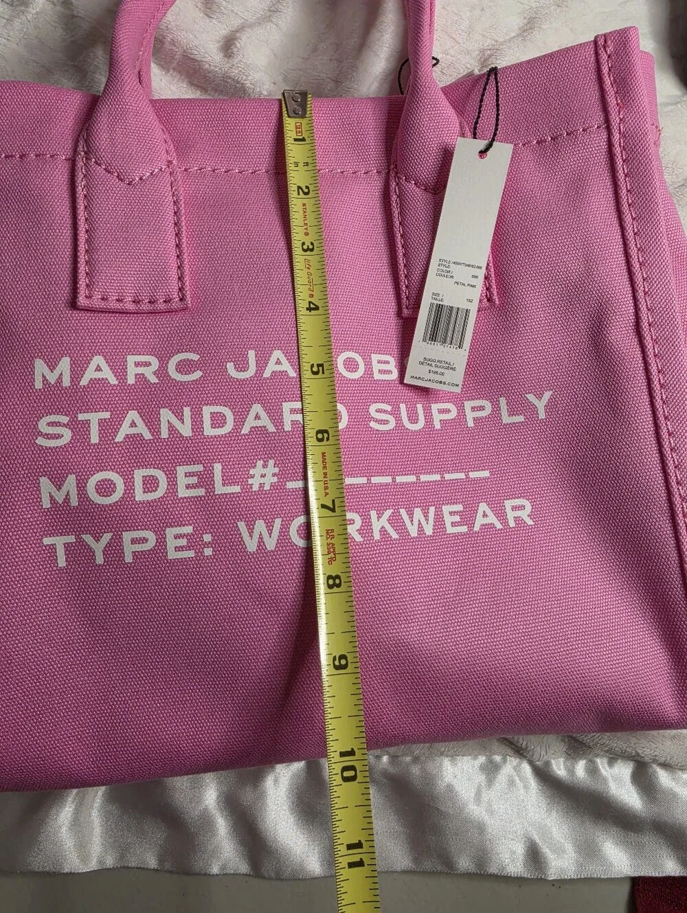 Marc Jacobs Standard Supply Workwear Petal pink canvas tote
